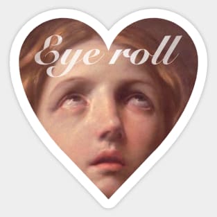 Eye Roll Vintage Sticker